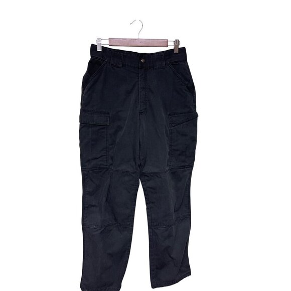 5.11 Tactical Series Men's Black Cargo Pants Blousing Straps Men's Size Medium - Picture 2 of 8